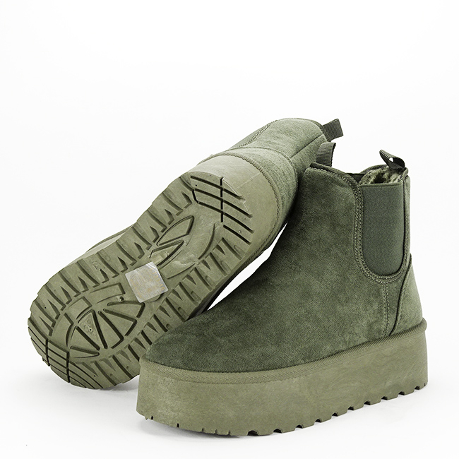 Ghete verzi tip UGG cu talpa groasa LT33-16 111 [7]