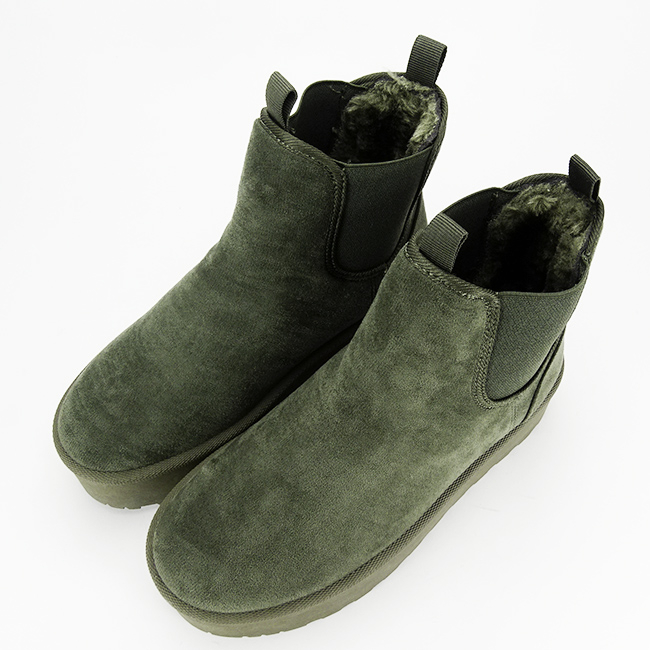 Ghete verzi tip UGG cu talpa groasa LT33-16 111 [8]