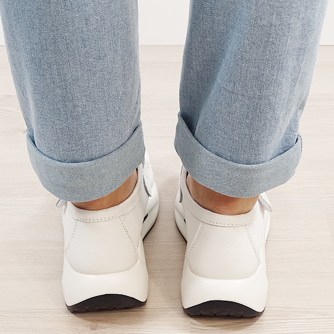 Mocasini albi din piele naturala WKS01 M7 [4]