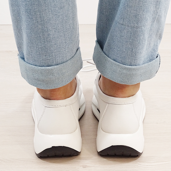 Mocasini albi din piele naturala WKS02 M7 [5]