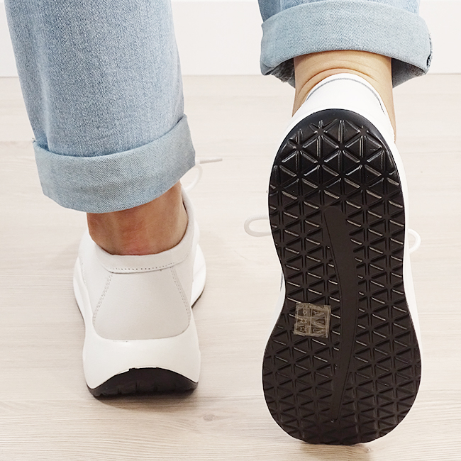 Mocasini albi din piele naturala WKS02 M7 [8]