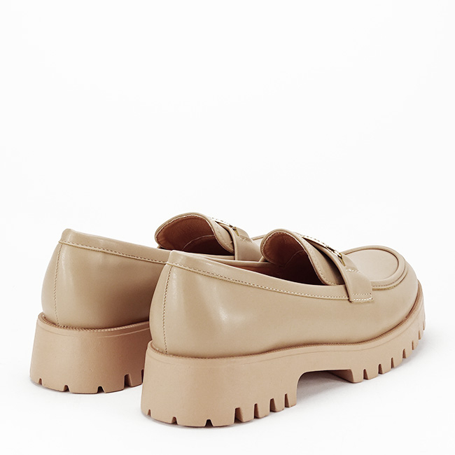 Mocasini bej de tip loafers FN653 M2 [5]