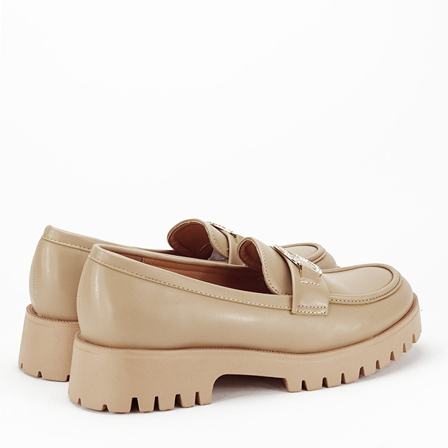 Mocasini bej de tip loafers FN653 M2 [4]