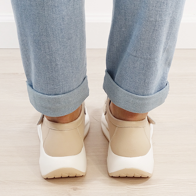 Mocasini bej din piele naturala WKS01 M7 [4]