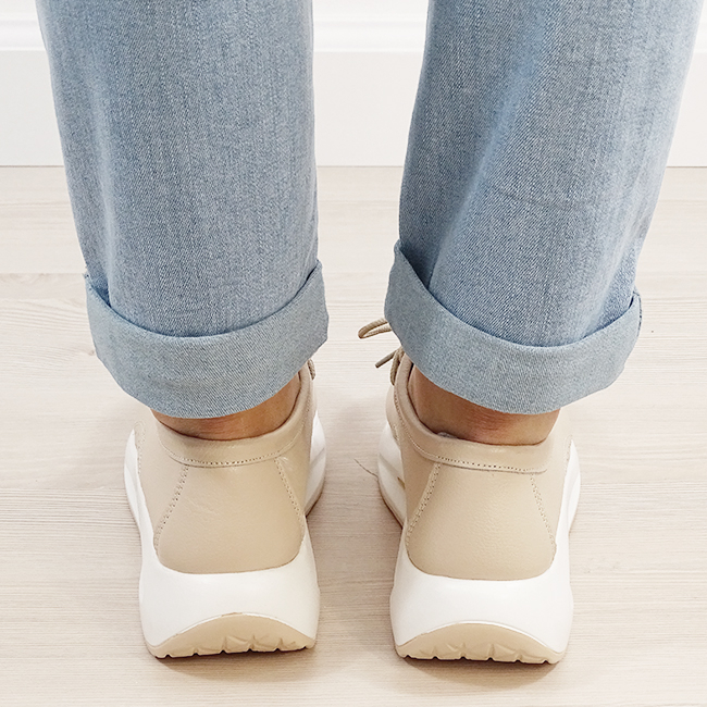 Mocasini bej din piele naturala WKS02 M7 [5]