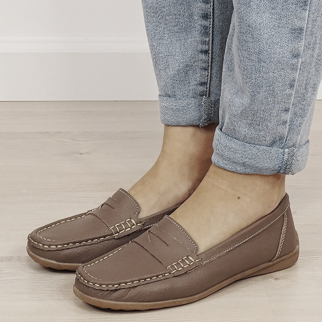 Mocasini maro din piele naturala 5128 M4 [2]