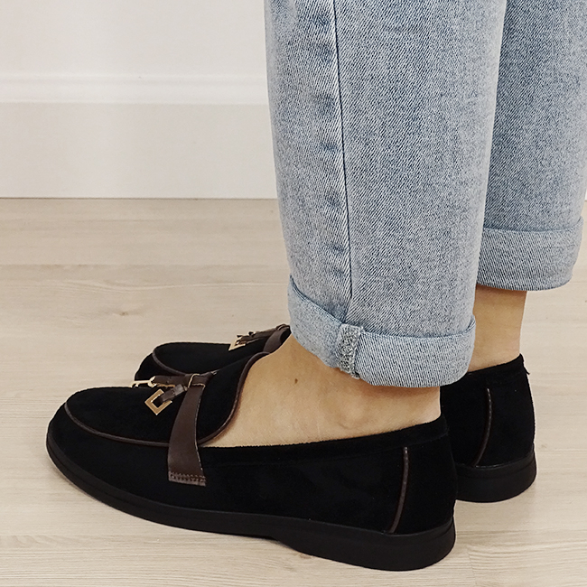 Mocasini negri de tip loafers 1502 01 [3]