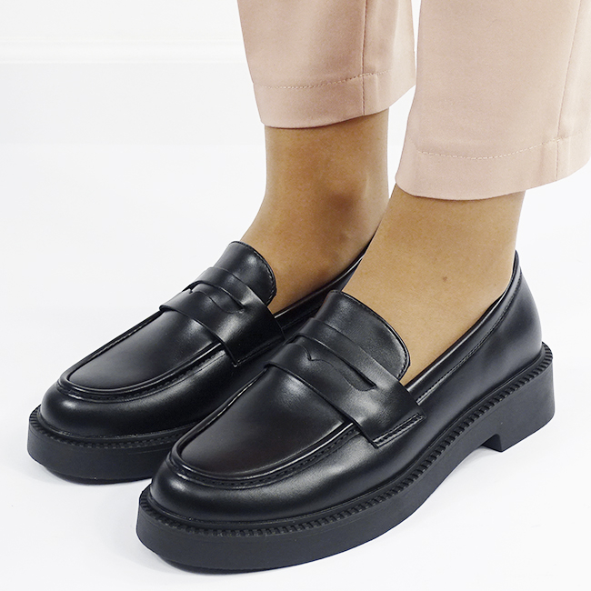 Mocasini negri de tip loafers 1817 03 [3]
