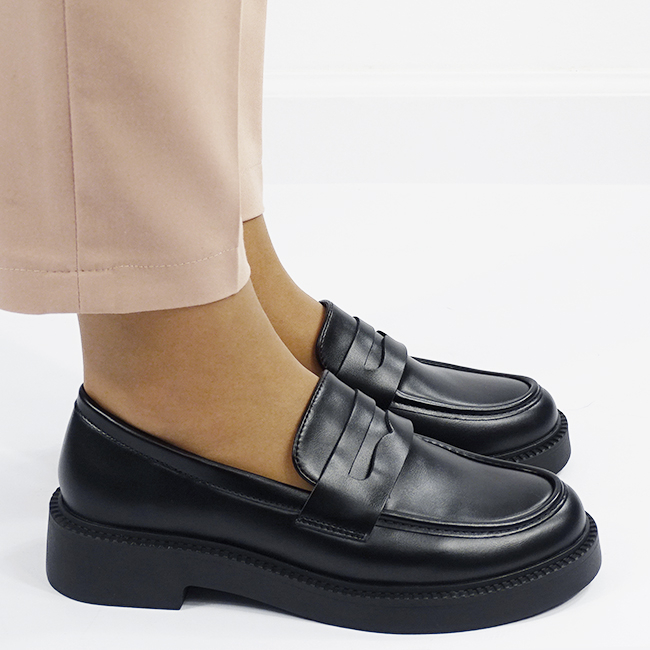 Mocasini negri de tip loafers 1817 03 [4]