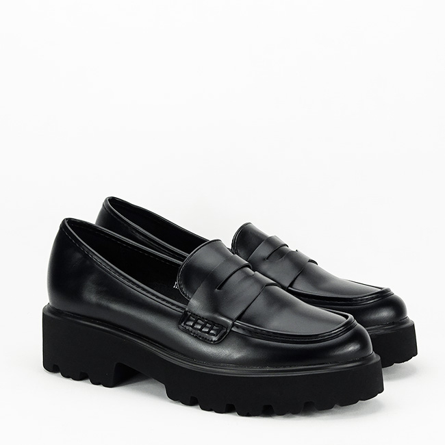 Mocasini negri de tip loafers H8-359 M2 [6]