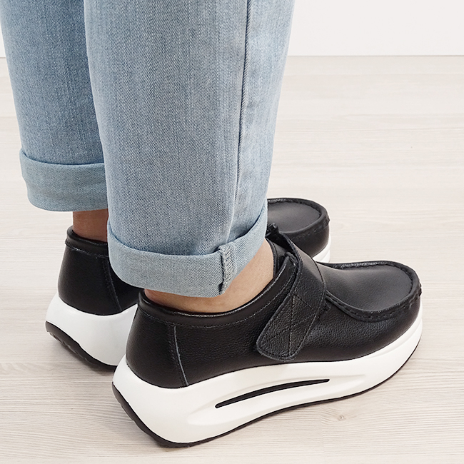 Mocasini negri din piele naturala WKS01 M7 [5]