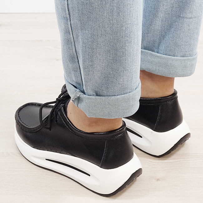 Mocasini negri din piele naturala WKS02 M7 [3]