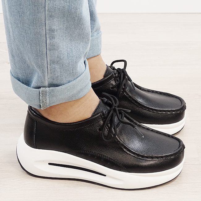 Mocasini negri din piele naturala WKS02 M7 [6]