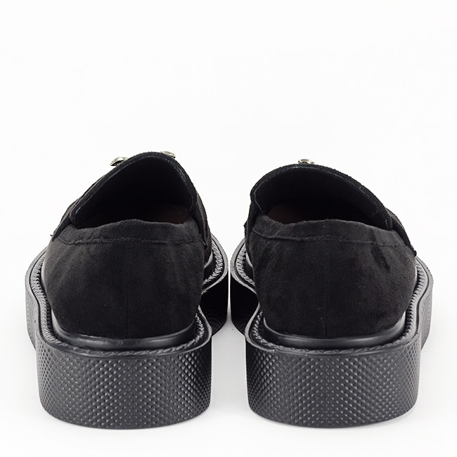 Mocasini negri din velur 6680 M2 [4]