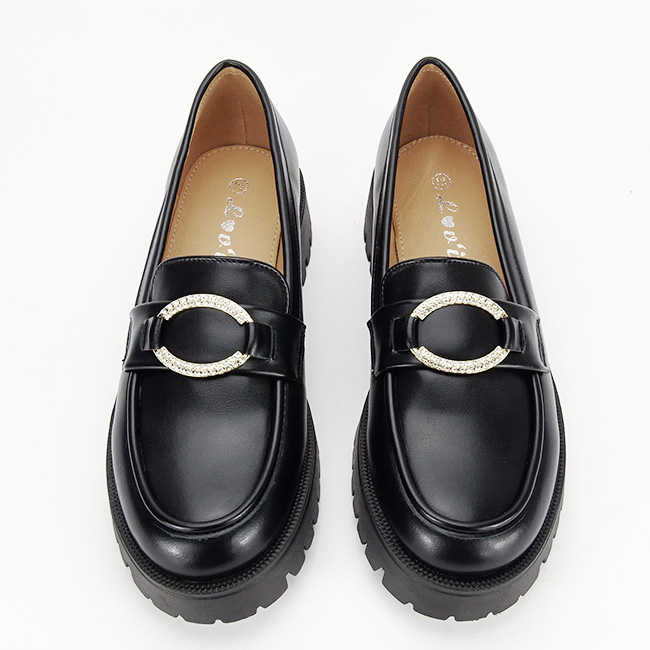 Mocasini negrii de tip loafers FN653 M2 [7]