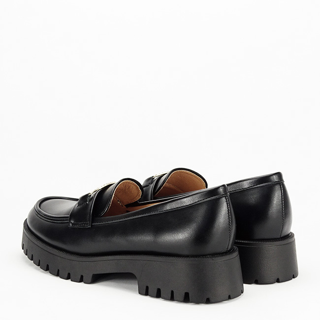 Mocasini negrii de tip loafers FN653 M2 [3]