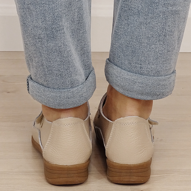 Mocasini roz din piele naturala 5085. M3 [4]