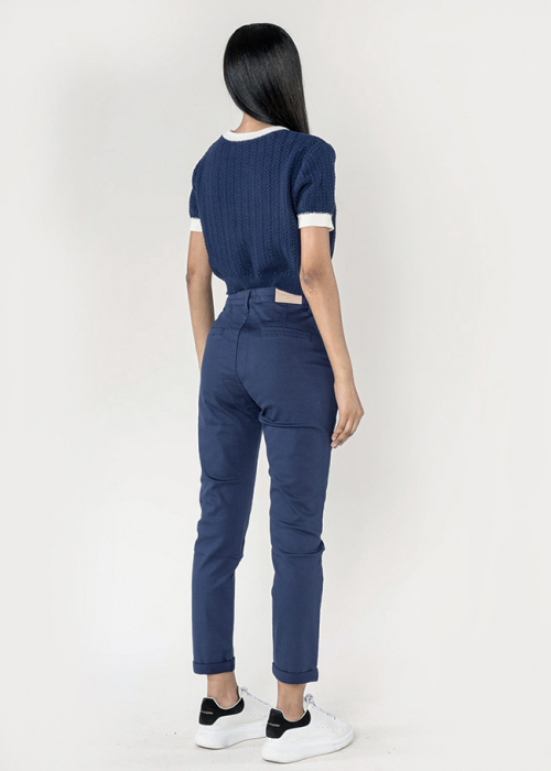 Pantaloni bleumarin Chino Nina Carter J250 M10 [5]