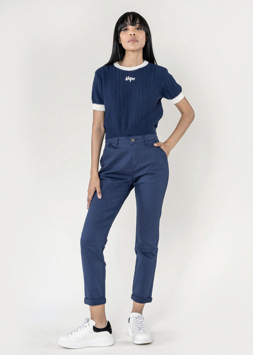 Pantaloni bleumarin Chino Nina Carter J250 M10 [2]