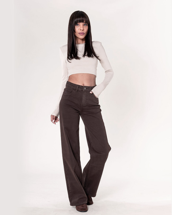 Pantaloni maro Evazati Nina Carter J251-79 M9 [3]