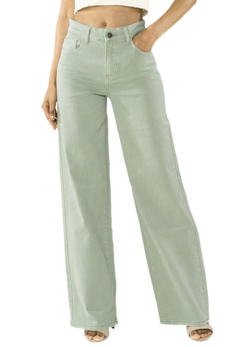 Pantaloni verzi Evazati Nina Carter J251-22 M9 [5]