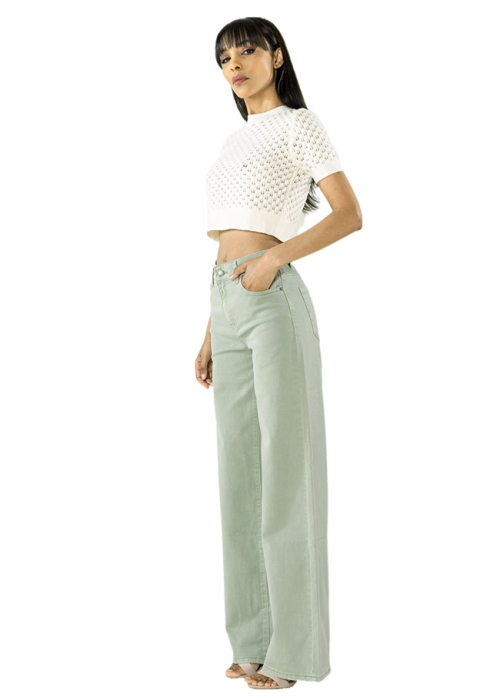 Pantaloni verzi Evazati Nina Carter J251-22 M9 [3]