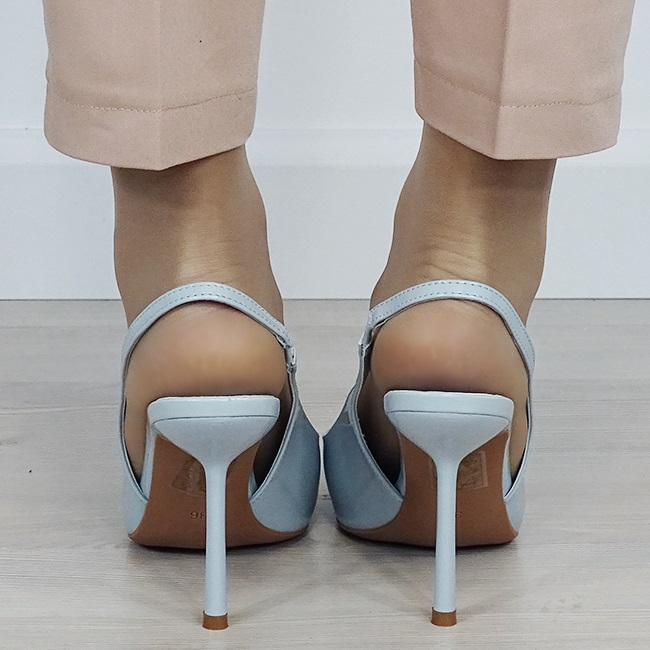 Pantofi albastru deschis de lac 5539 01 [4]