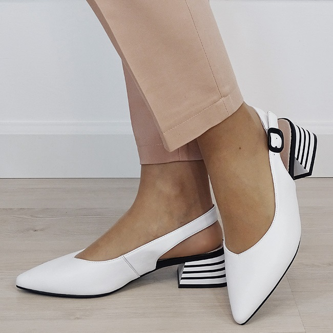 Pantofi albi comozi din piele naturala BY6888-2 02 [2]