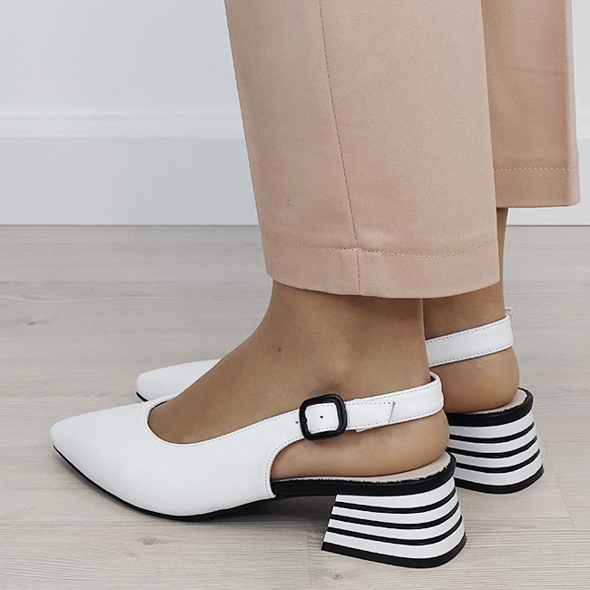 Pantofi albi comozi din piele naturala BY6888-2 02 [3]