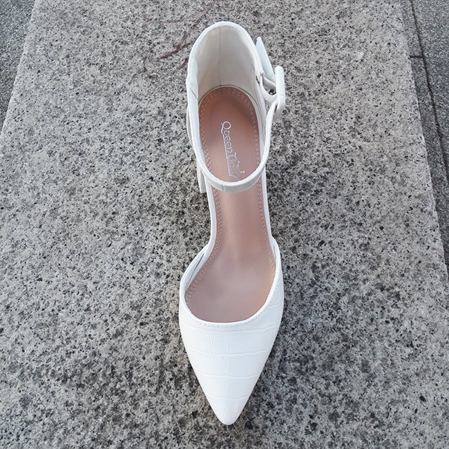 Pantofi albi cu imprimeu Larra 02 [7]