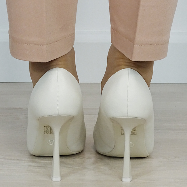 Pantofi albi eleganti D-1281 01 [4]