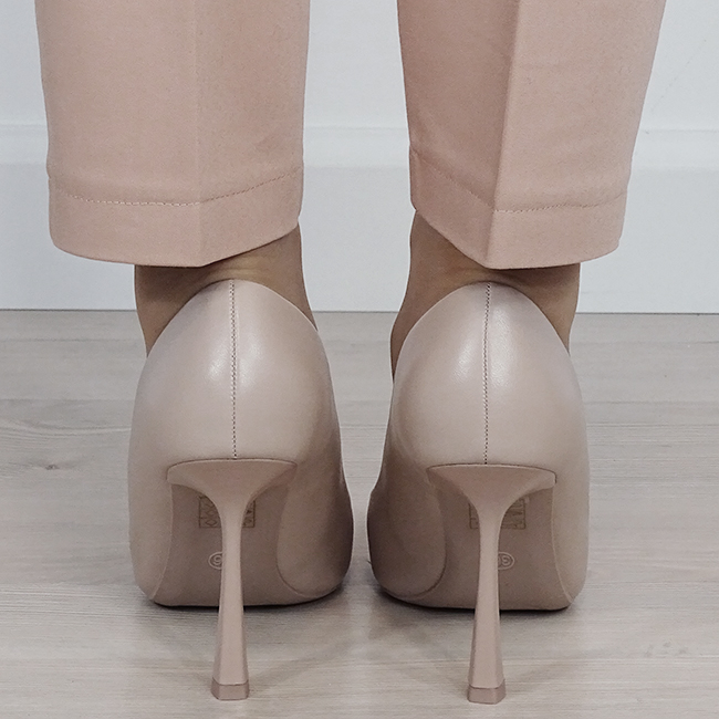 Pantofi bej eleganti D-1281 01 [4]