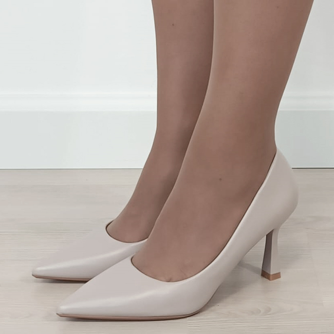 Pantofi bej eleganti D-1290 02 [2]