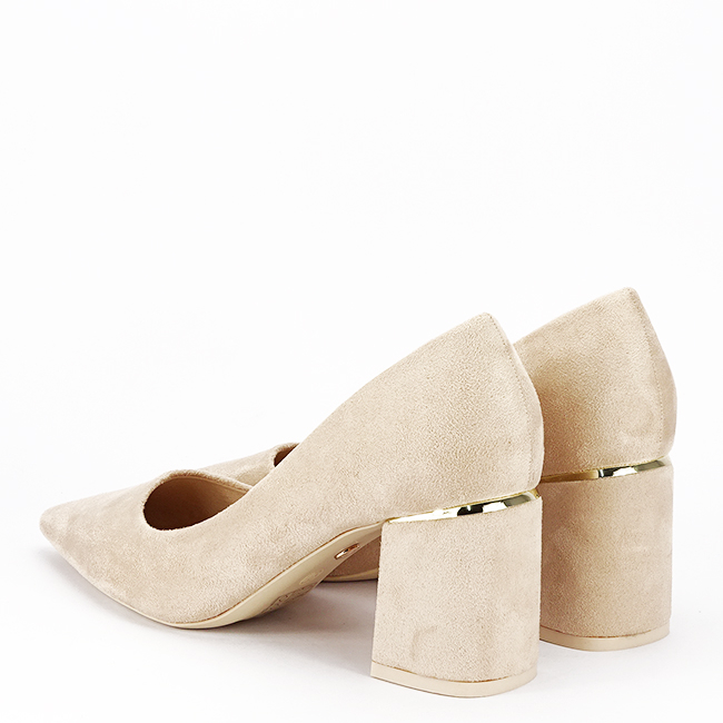 Pantofi bej de dama eleganti YES-1808 02 [5]