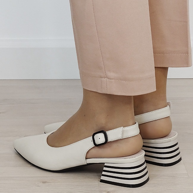 Pantofi crem comozi din piele naturala BY6888-4 02 [3]