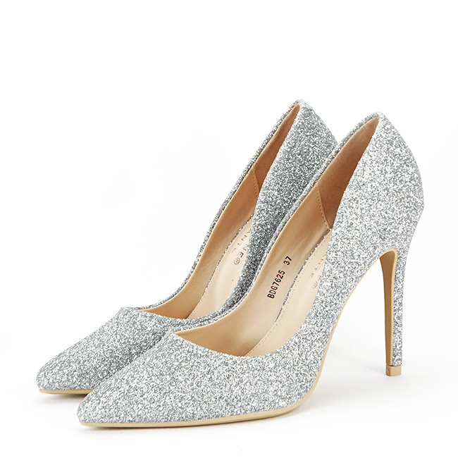 Pantofi eleganti argintii BDG7625 01
