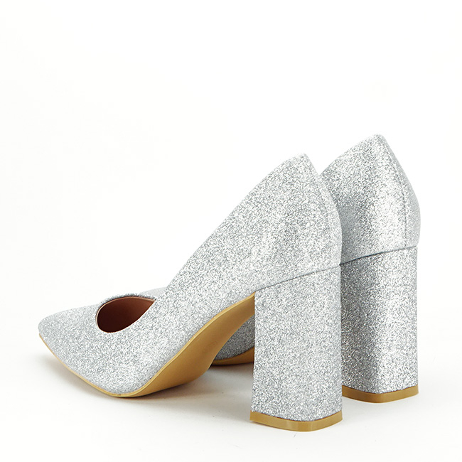 Pantofi eleganti argintii BHH7651 01 [7]