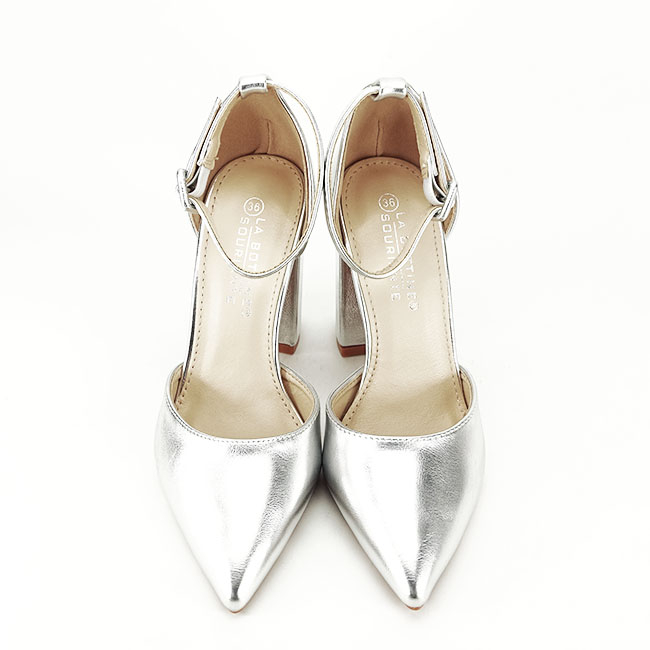 Pantofi eleganti argintii BLQ7180 01 [2]