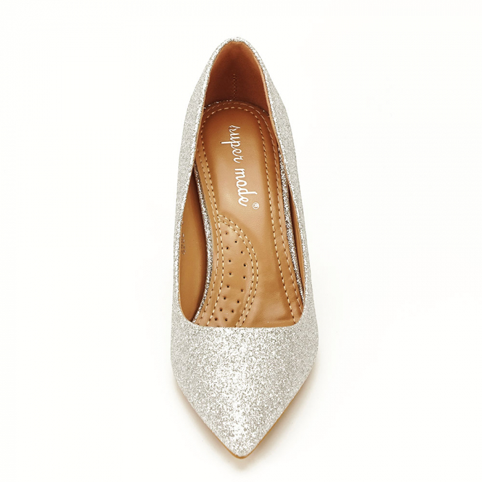 Pantofi eleganti argintii Claudia [3]