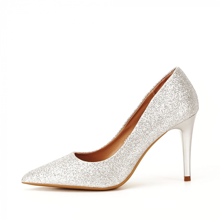 Pantofi eleganti argintii Claudia [1]