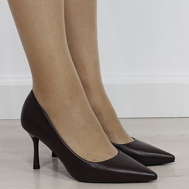 Pantofi eleganti maro de damă D-1295 04 [6]