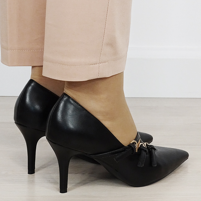 Pantofi eleganti negri deschis 5509 01 [5]