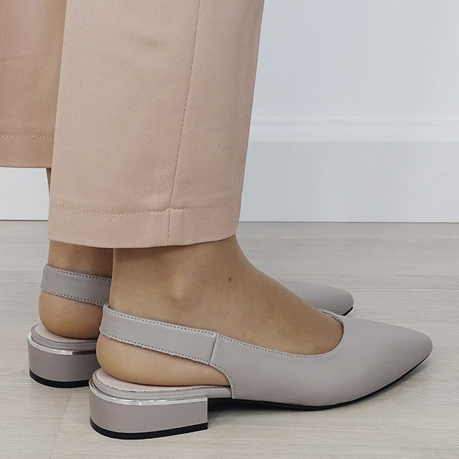 Pantofi gri decupati din piele naturala BY6943-3 03 [5]