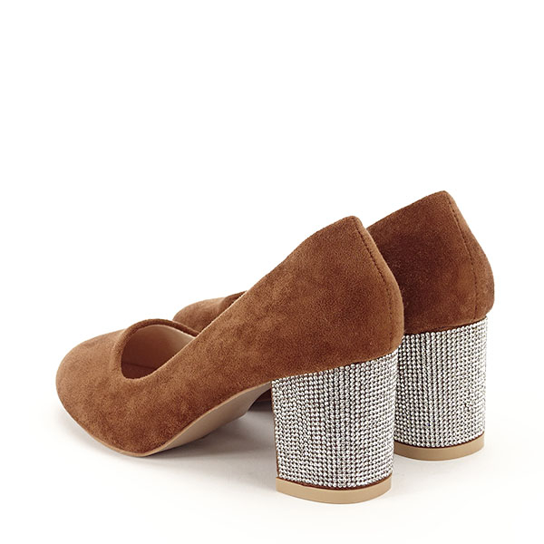 Pantofi maro inchis eleganti Brenda [4]