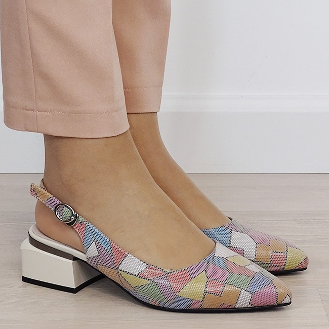 Pantofi multicolor comozi din piele naturala BY6889-4 02 [6]