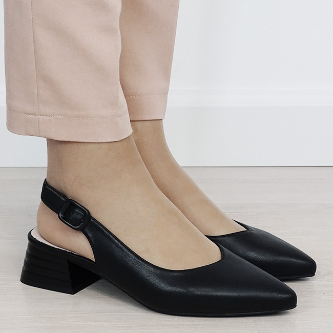 Pantofi negri comozi din piele naturala BY6888-3 02 [6]