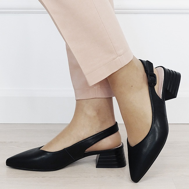 Pantofi negri comozi din piele naturala BY6888-3 02 [2]