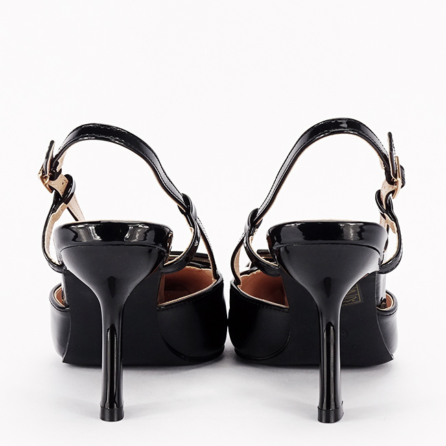 Pantofi negri lacuiti eleganti BSD41-1 04 [4]