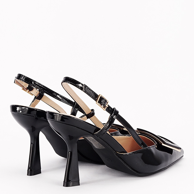 Pantofi negri lacuiti eleganti BSD41-1 04 [5]