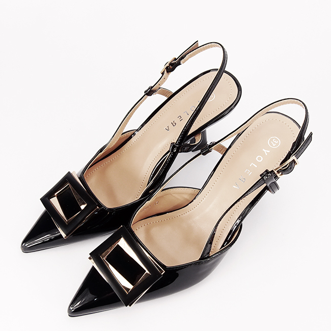 Pantofi negri lacuiti eleganti BSD41-1 04 [7]